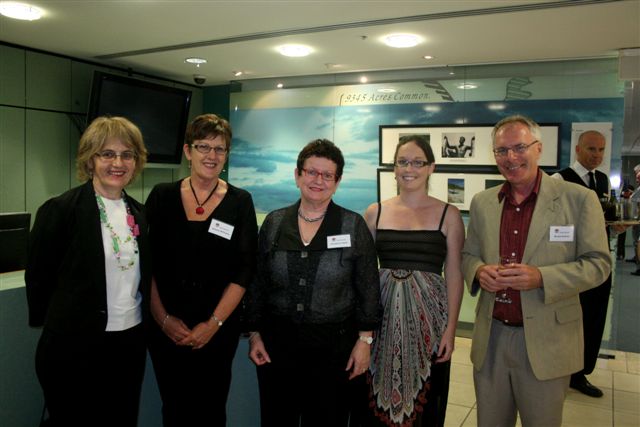 Melanie Oppenhiemer, Selena Williams, Christine Yeats, Jo Kildea and Bruce Scates at the Soldier Settlement launch 8 December 2009
